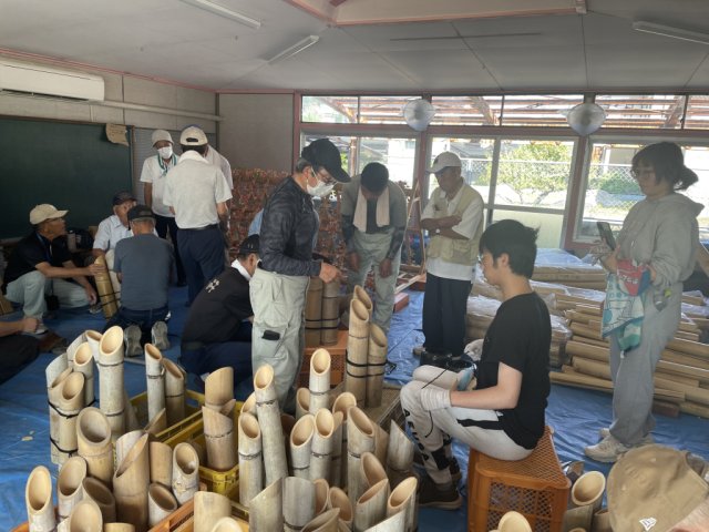 【たけはら憧憬の路】竹灯り製作ボランティア募集中！