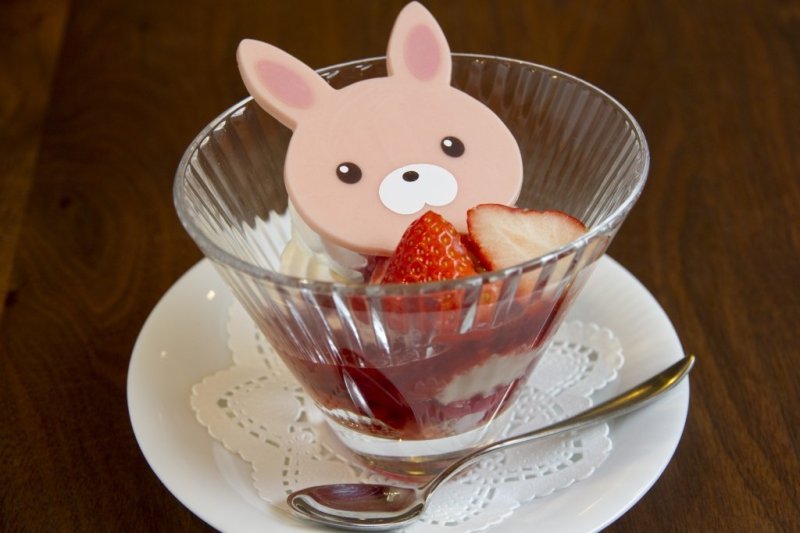 うさぎランチカフェメニュー（うさぎパフェ）