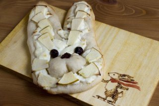 うさぎランチカフェメニュー（うさちゃんピザ）