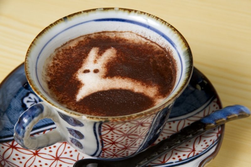 ランチカフェメニュー（月うさぎラテ）