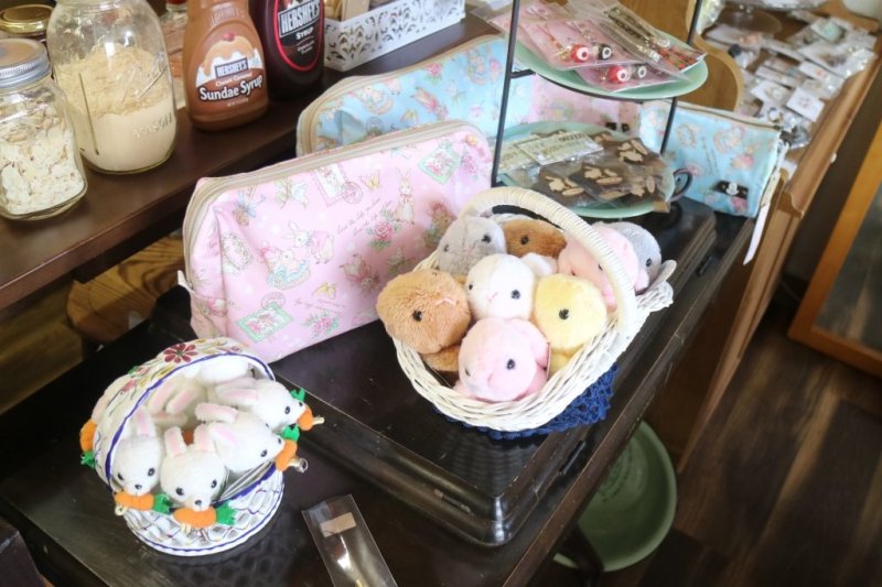 うさぎグッズも販売しています