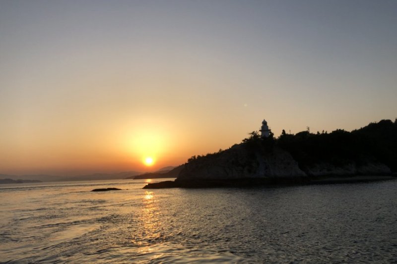 瀬戸内海の夕景
