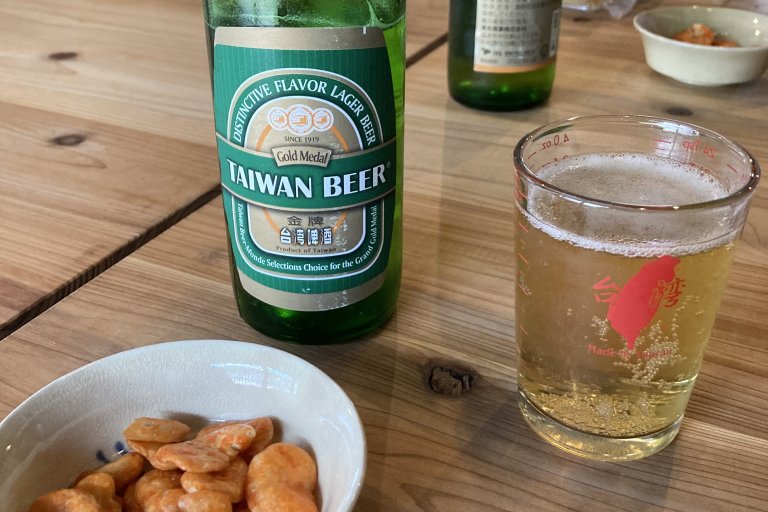 台湾ビールとおつまみセット　700円