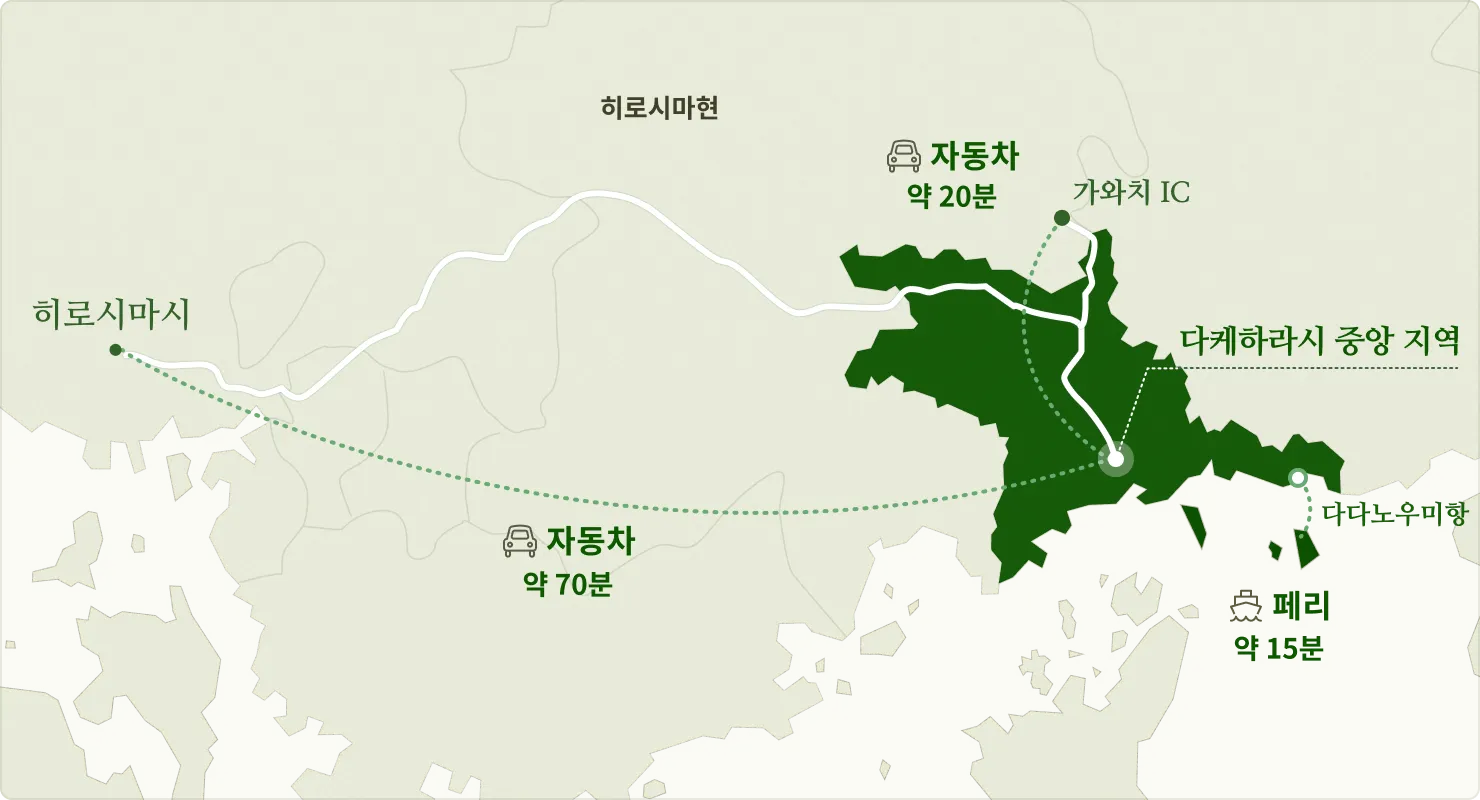 주시고쿠 여행의 거점으로 최적인 마을, 히로시마현 다케하라시