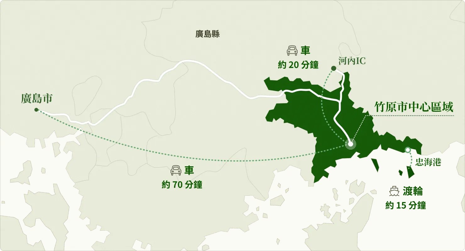 中四國旅遊據點的理想城市,廣島縣・竹原市